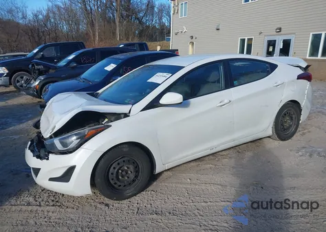 2016 Hyundai Elantra Se from USA, damaged, VIN 5NPDH4AE9GH667559
